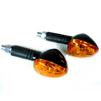 Miniblinker mit 10W Gl�hlampen und e-Pr�fzeichen, Paar