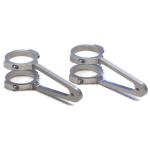 CNC-gefr�ste Lampenhalter f�r Standrohrdurchmesser 42 mm Ausleger offen