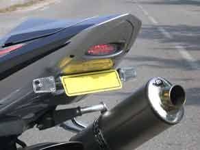Heckinnenverkleidung mit LED-Rücklicht für Suzuki GSXR 1000 2003-