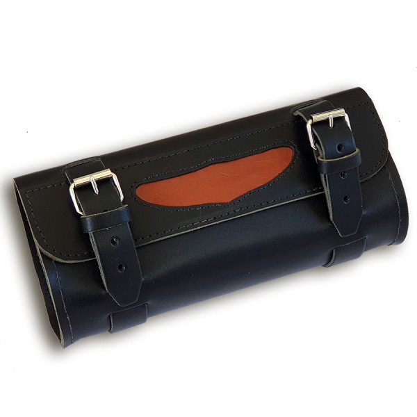 Werkzeugrolle Tool Pouch mit Lederbesatz aus echtem Leder